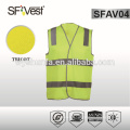 Gilet de sécurité réfléchissant sécurité vêtements de travail gilet de sécurité équipement de protection 100% tissu polyester